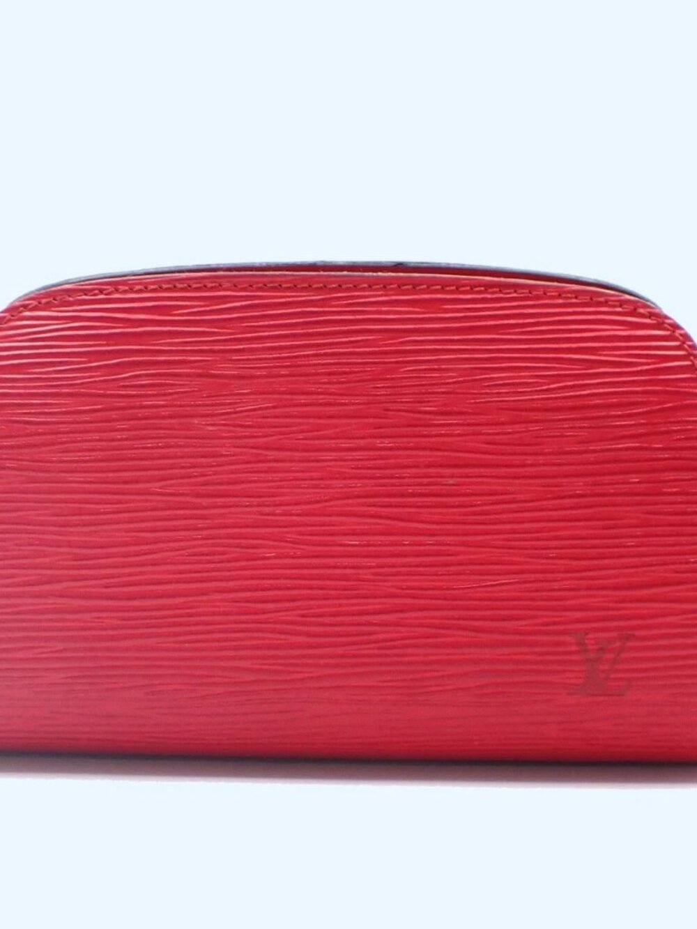 LOUIS VUITTON LV Logo Dauphine PM Pouch Bag Epi Leather Red M48447 05KC868